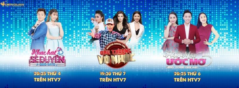 Các chương trình giải trí trên HTV7 của Điền Quân Media & Entertainment