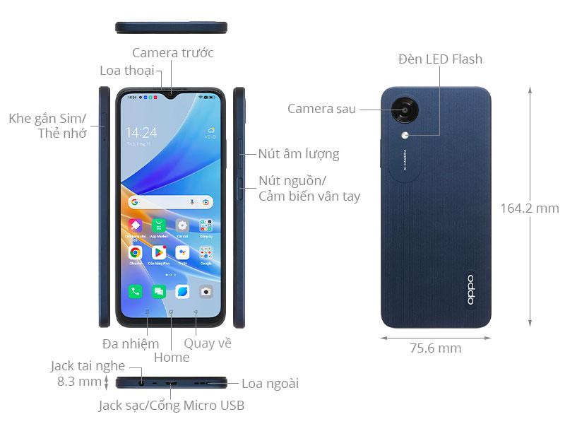 Điện thoại Oppo A17k 3GB/64GB