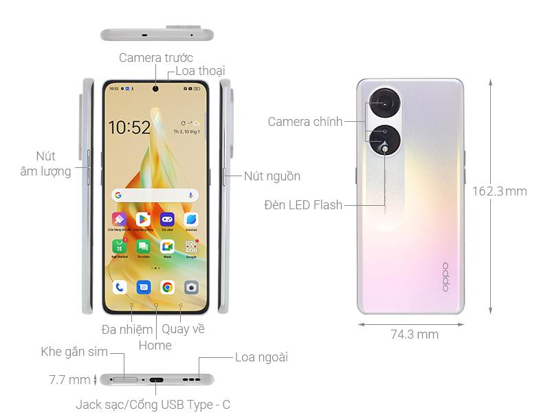 Điện thoại OPPO Reno8 T 5G 128GB