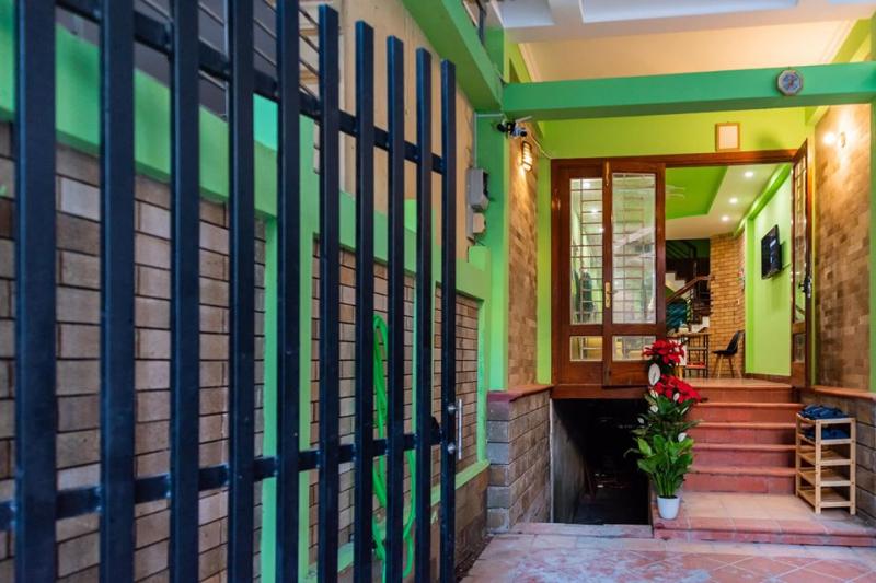 Không gian tràn ngập sắc màu xanh mát tại Diep's Homestay