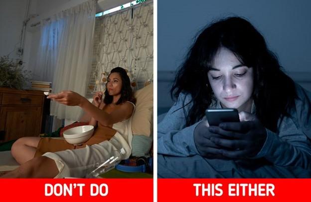 Xem TV trong phòng ngủ không thể giúp bạn thư giãn và dễ ngủ đâu