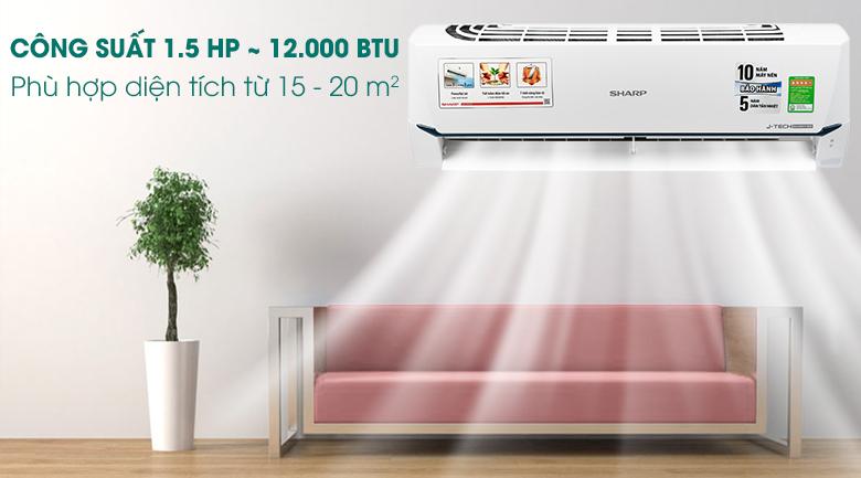 Điều hòa, máy lạnh Sharp Inverter 1.5 HP AH-X12XEW