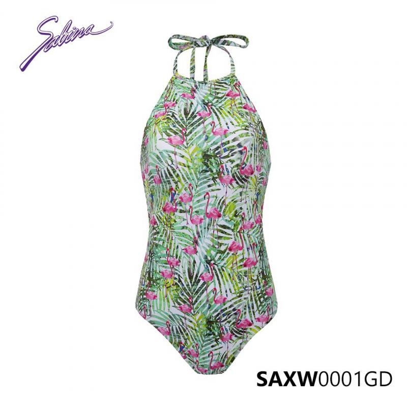 Đồ bơi Bikini cao cấp hoa văn xanh Swimwear By Sabina SAXW0001GD