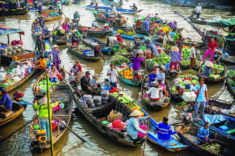 Chợ nổi miền Tây