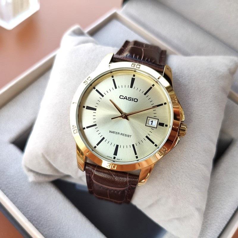 Đồng hồ nam dây da Casio MTP-V004GL