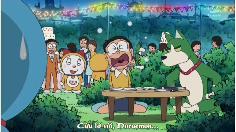 Phân cảnh cuối Ep 224 - Quyết chiến! Chó máy đấu mèo máy!
