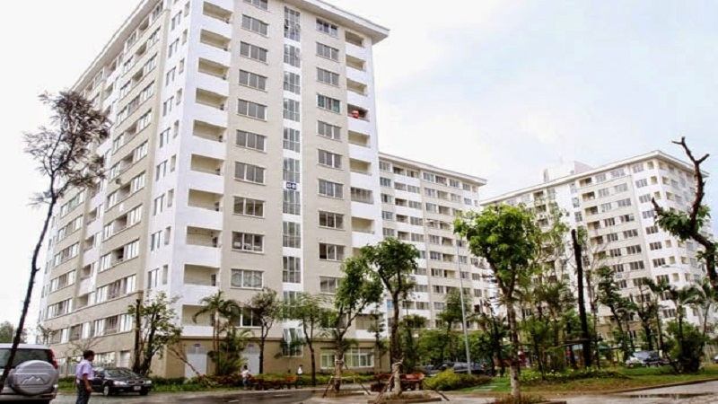Một mặt của chung cư PCC1 Complex