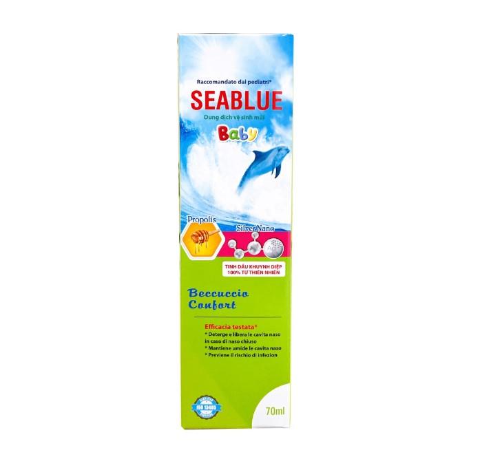 Dung dịch xịt mũi nano bạc & ong keo cho bé Seablue Quablue