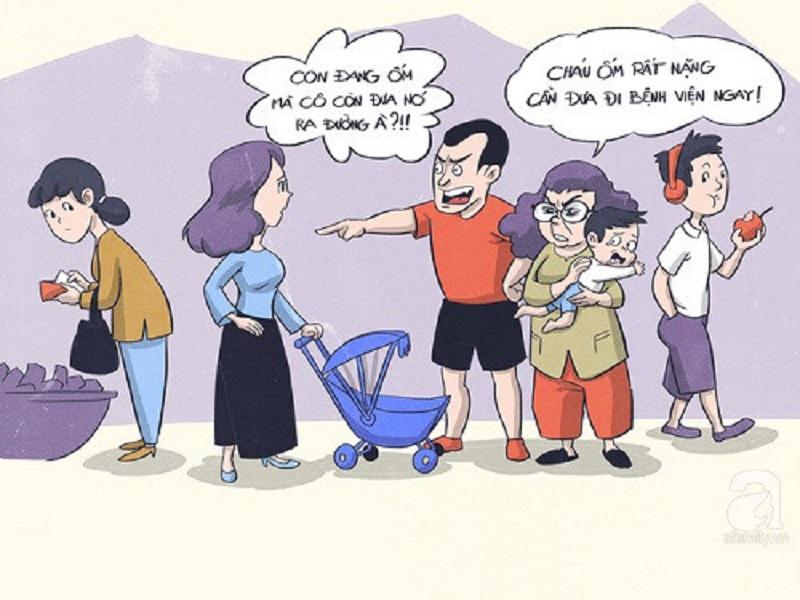 Trong bất cứ tình huống nào các bố mẹ đều phải cẩn thận để giải quyết vấn đề