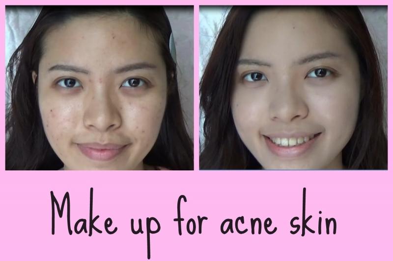 Làn da sau bước nền và che khuyết điểm