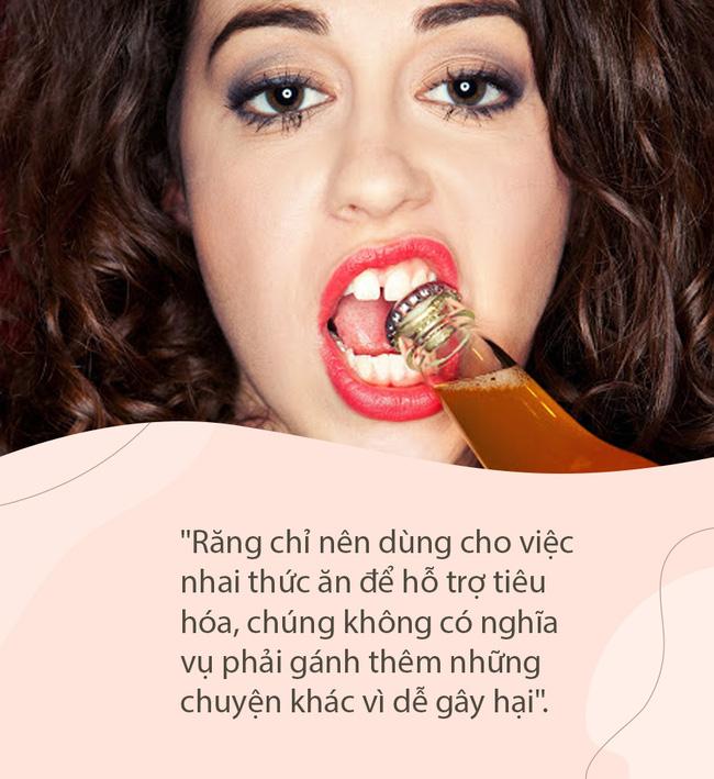 Dùng răng như một công cụ