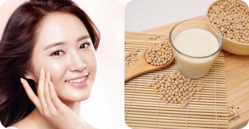 Dưỡng da toàn thân bằng sữa đậu nành