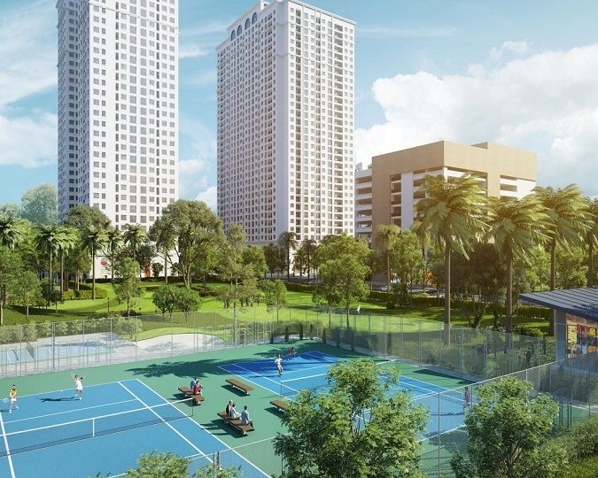 Khuôn viên cảnh quan của dự án Eco Lake View