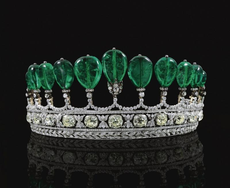 Emerald and Diamond Tiara