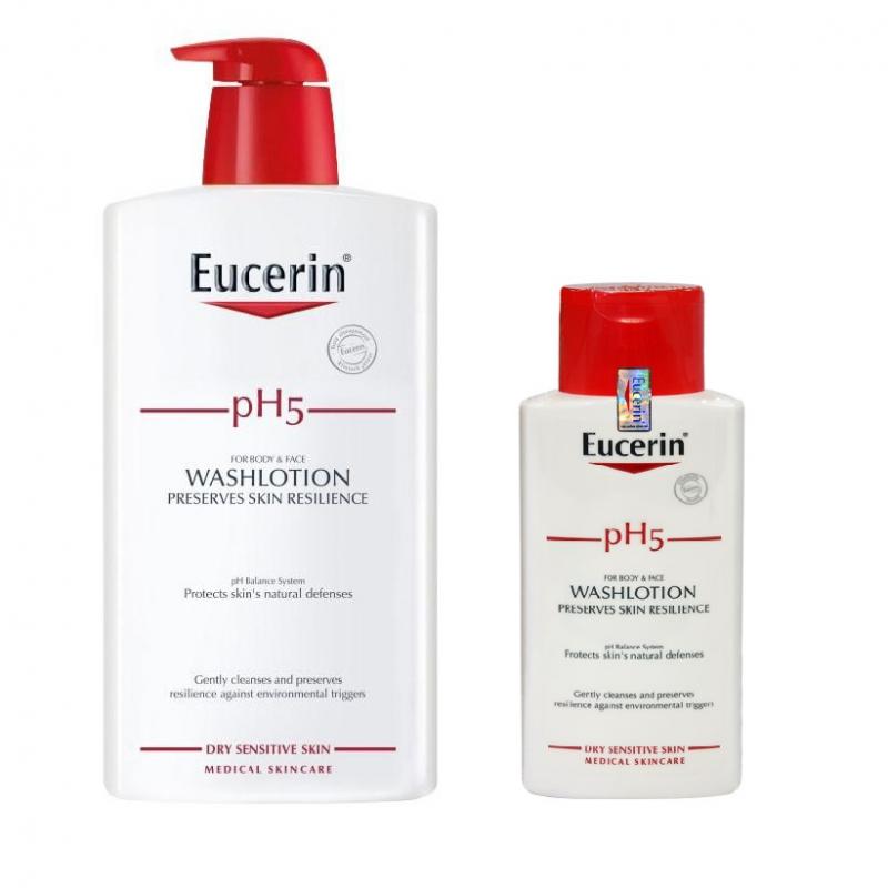 Sữa tắm cho da nhạy cảm Eucerin pH5 Washlotion