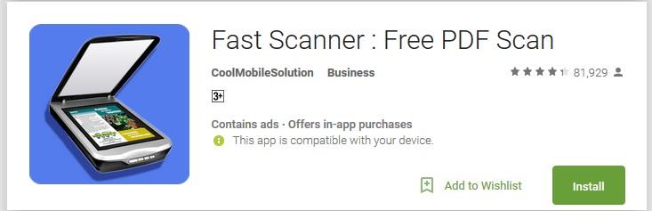 Fast Scanner