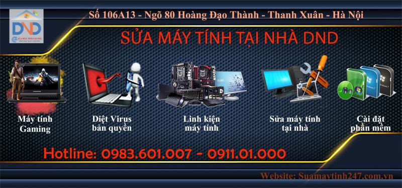 Sửa máy tính tại nhà Hà Nội - 24/7