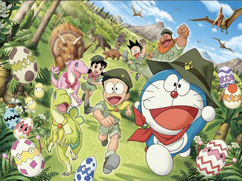 Nobita và những người bạn khủng long mới