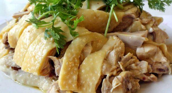 Gà hấp bia