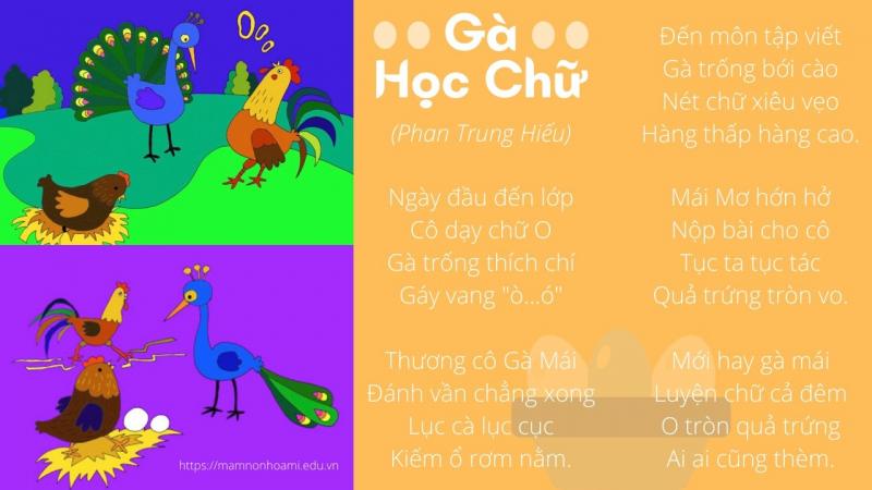 Gà học chữ