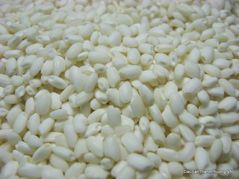 Hạt gạo nếp cái hoa vàng tròn, thơm
