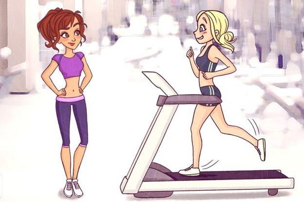 Gây áp lực cho người đang tập