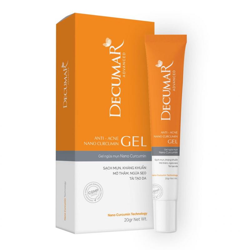 Gel ngừa mụn Nano nghệ Decumar Advanced 20gr