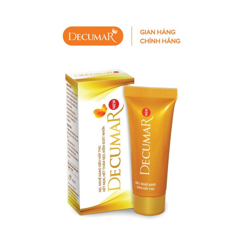 Gel ngừa mụn sáng da Decumar New Nano nghệ