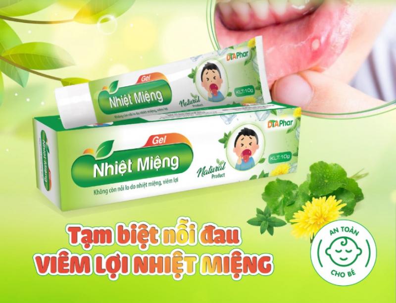 Gel nhiệt miệng DTAPhar