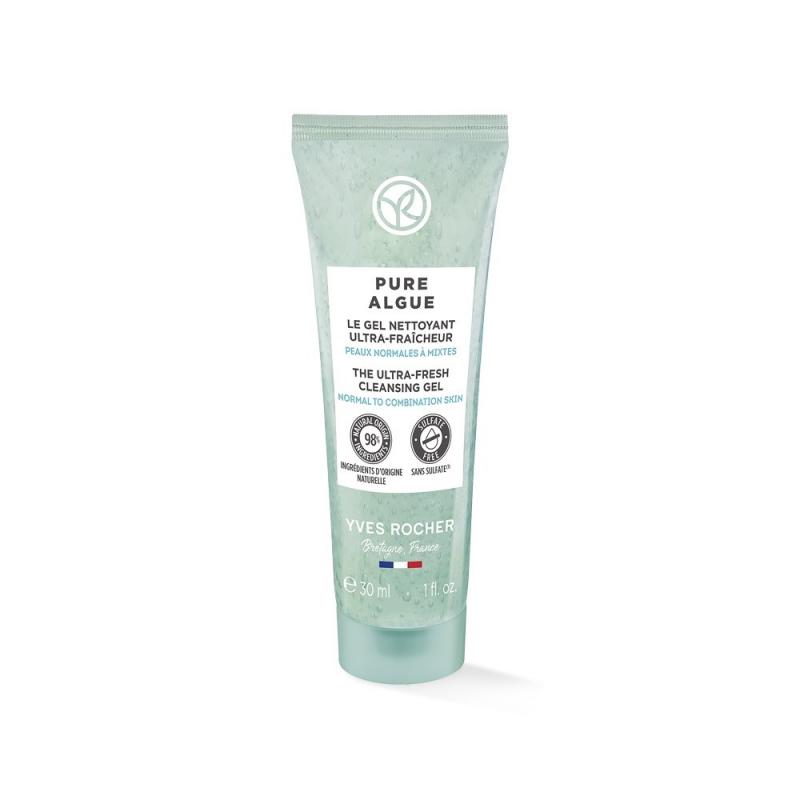 Gel rửa mặt Yves Rocher Pure Algue Cleansing Gel