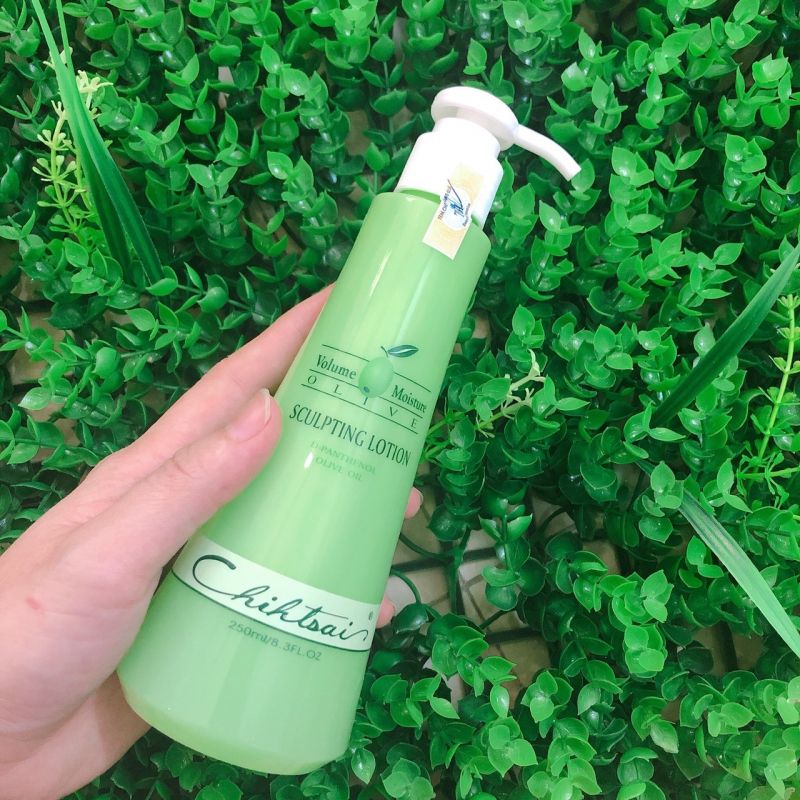 Gel tạo kiểu tóc giữ nếp 24h Chihtsai Sculpting Lotion Olive