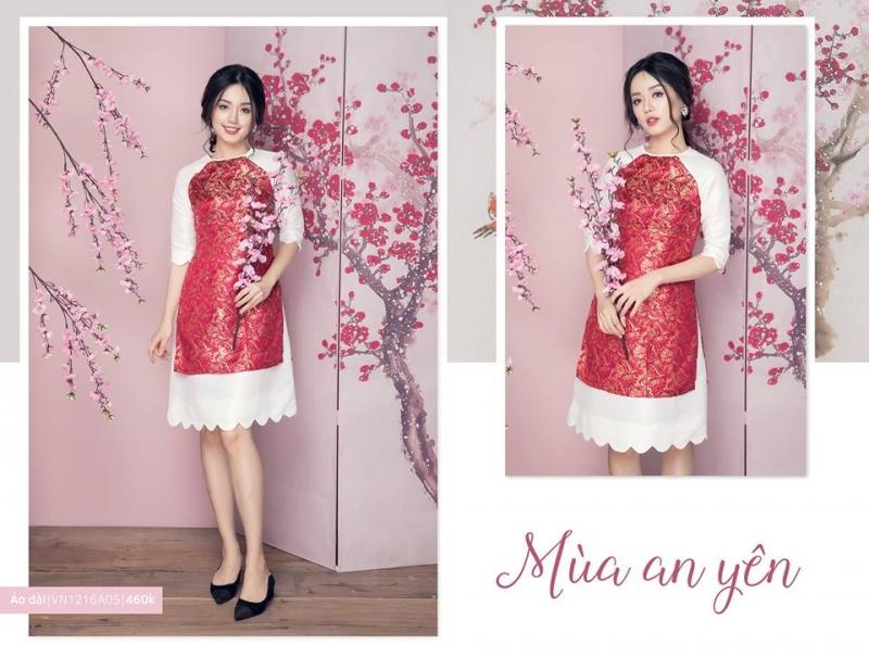 Một set áo dài cách tân có giá 460.000 đồng rất phù hợp với không khí Tết