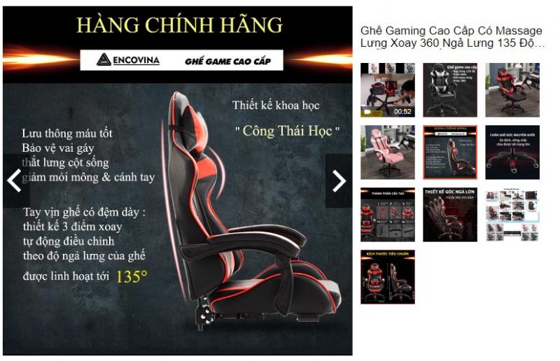 Ghế gaming Encovina