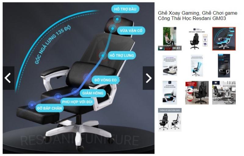 Ghế gaming Resdani GM03