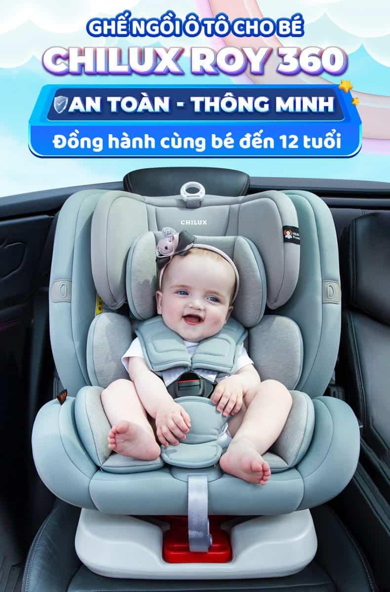 Ghế ngồi ôtô cho bé Chilux Roy 360