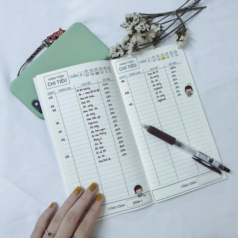 Ghi chép lại các khoản chi tiêu