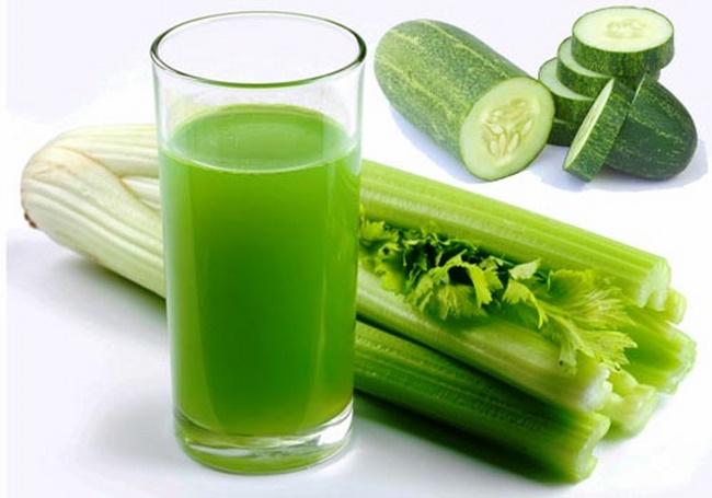 Giảm cân bằng cần tây và dưa chuột