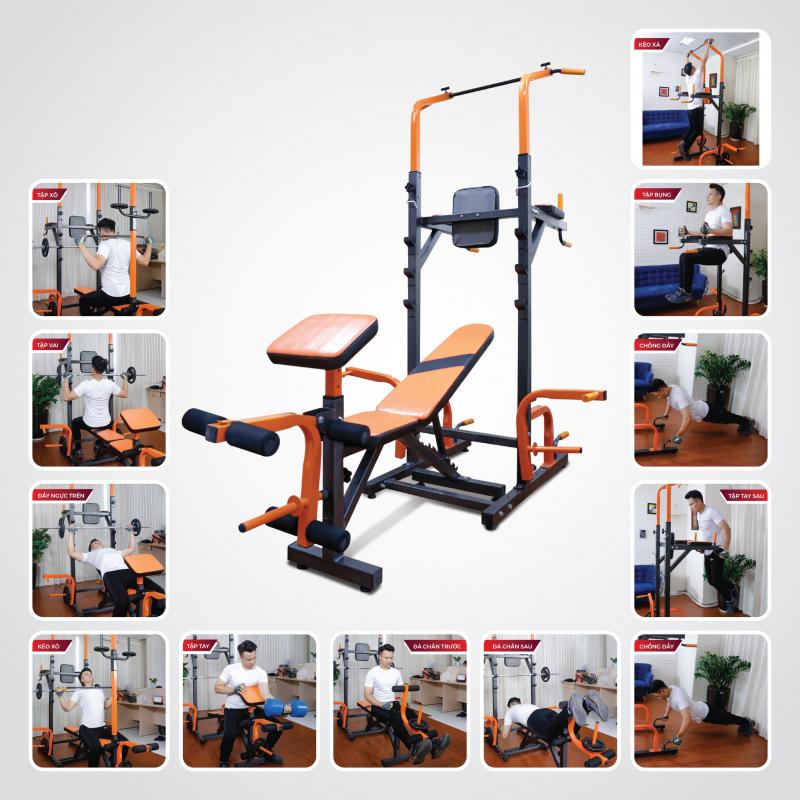 Giàn tạ đa năng kết hợp xà đơn xà kép Zasami SGD-8215