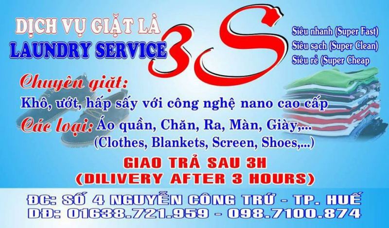 Giặt là 3S tại Huế