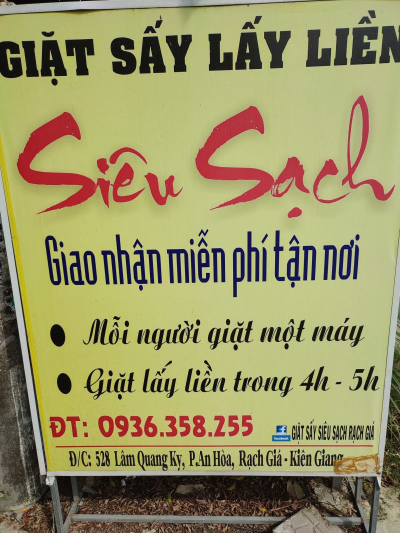 Giặt Sấy Siêu Sạch Rạch Giá