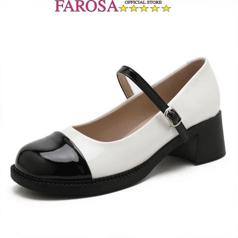 Giày da Mary Jane nữ mùa thu FAROSA