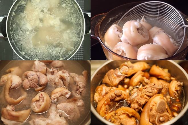 Giò heo hầm đậu phộng