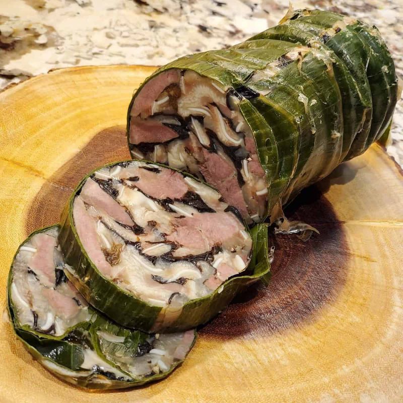 Giò xào bằng thịt ba chỉ