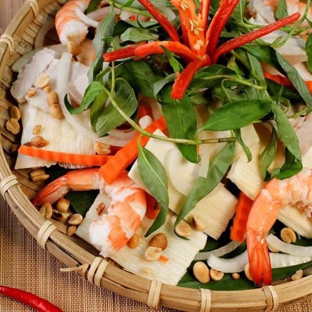 Gỏi củ hũ dừa tôm thịt
