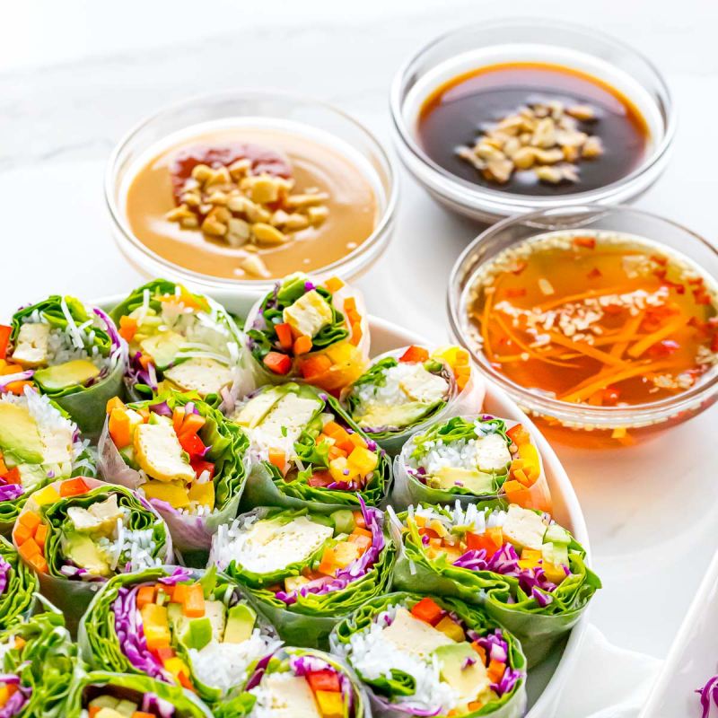 Màu sắc của gỏi cuốn có thể linh động thay đổi theo những nguyên vật liệu khác nhau