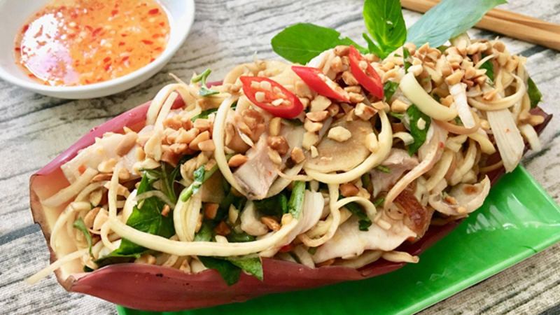 Gỏi hoa chuối chay