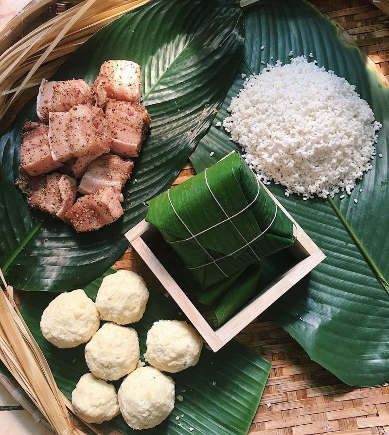 Gói bánh chưng tết