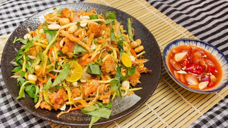Gỏi xoài khô mực