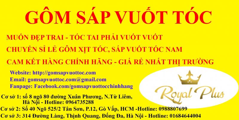 Sản phẩm có tại  Gôm Sáp Vuốt tóc - Gomsapvuottoc.com