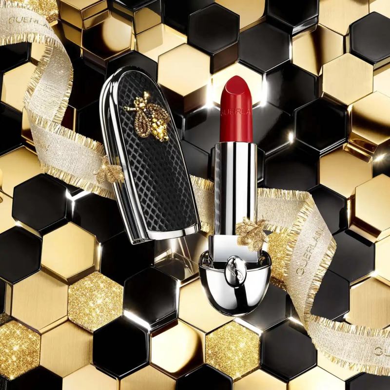 Guerlain Rouge G Gold Bee Sequins